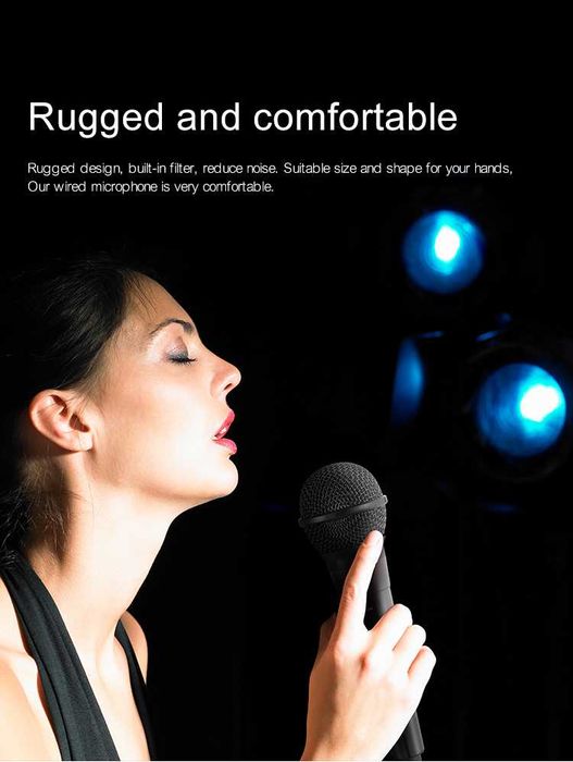 Microfone direcional para estúdio, estéreo, portátil