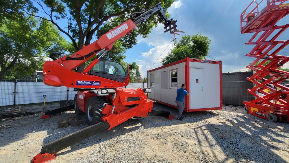 Wózek widłowy ładowarka teleskopowa z operatorem / usługi Manitka