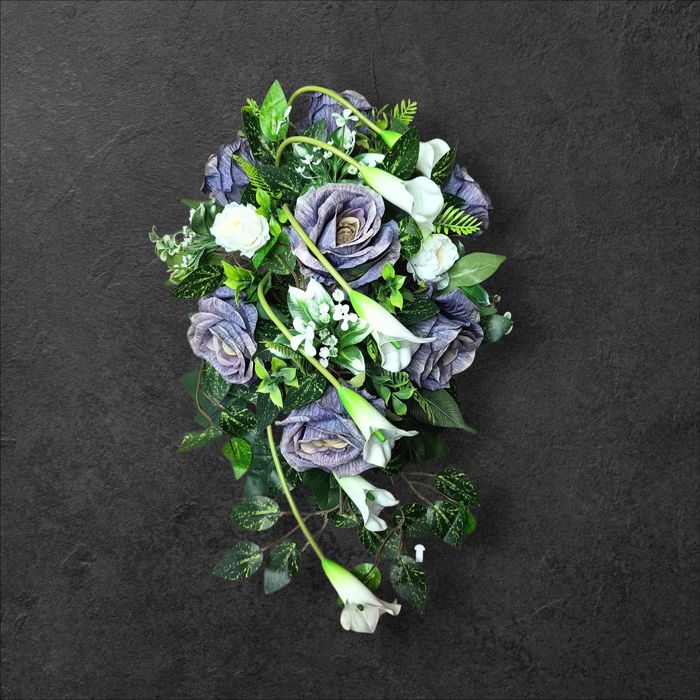 Komplet nagrobny z gumową kalią