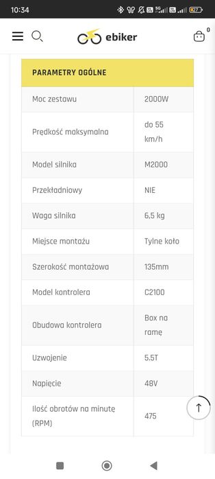 Konwersja roweru Rapid ebike s2000