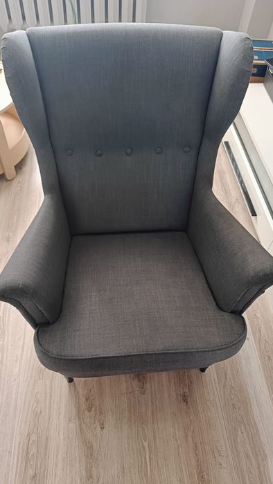 Fotel Uszak Szary IKEA