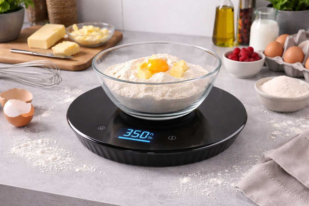 Waga kuchenna elektroniczna tarowanie nowoczesna