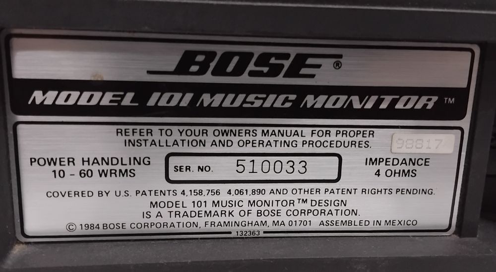 BOSE colunas Model 101