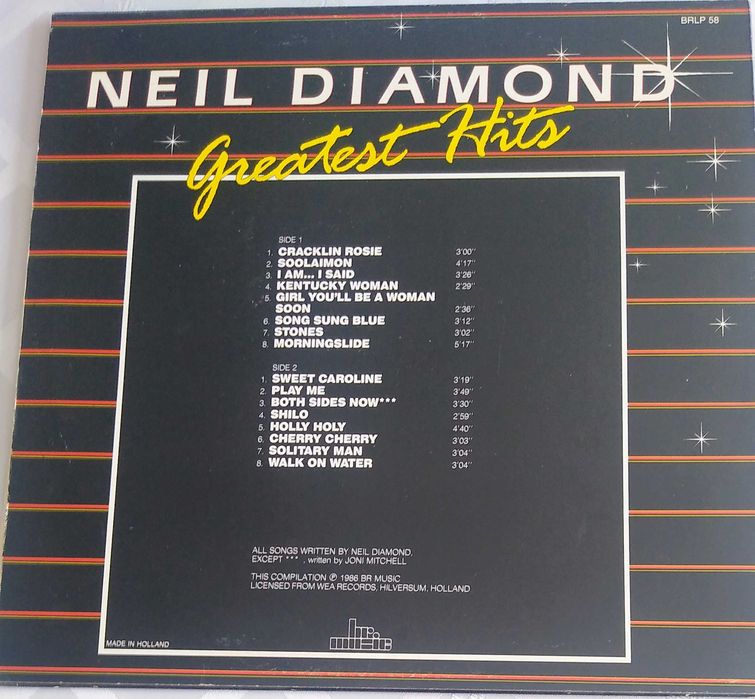 neil diamond, hertlight  oraz greatest hits