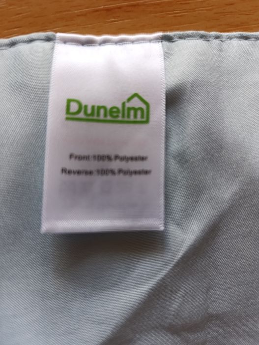 Zasłony Dunelm blekitne