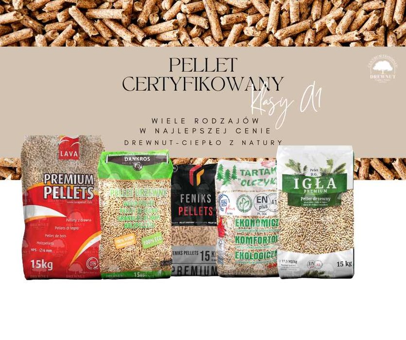 NAJTAŃSZY pellet oraz pellet Feniks Barlinek Olimp Gratis A1 A2