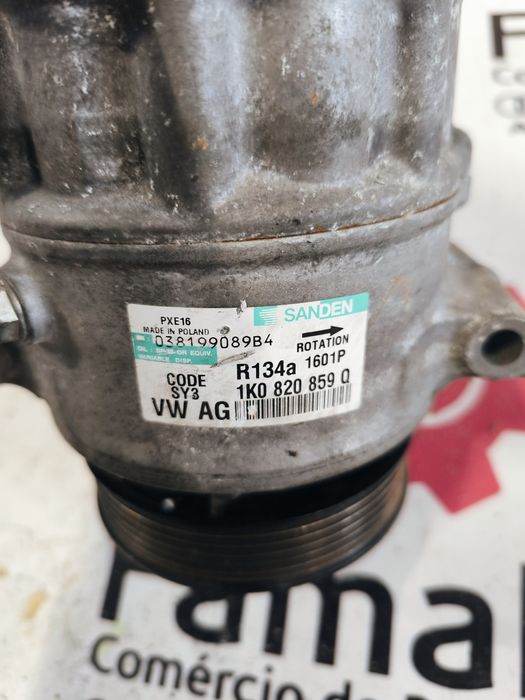 Compressor do Ar condicionado - 907958 - VW GOLF VI (5K1)