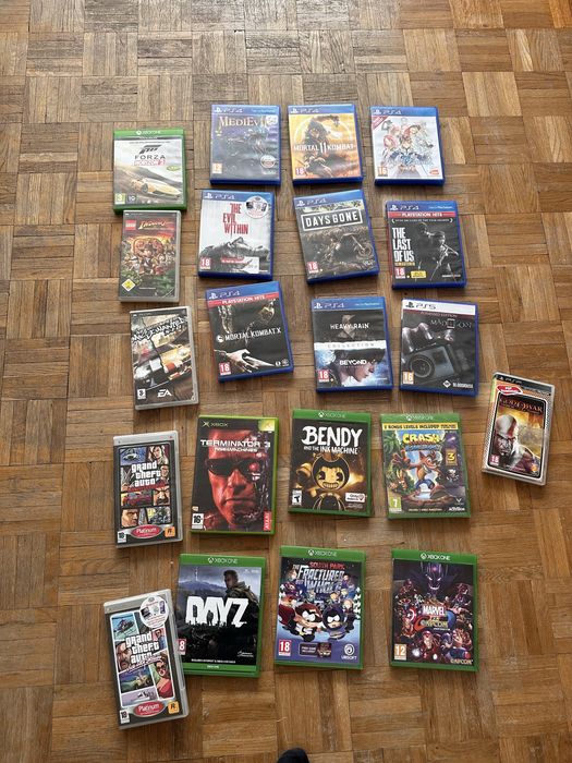 Sprzedam gry xbox one, psp, playstation 4/5 ps5