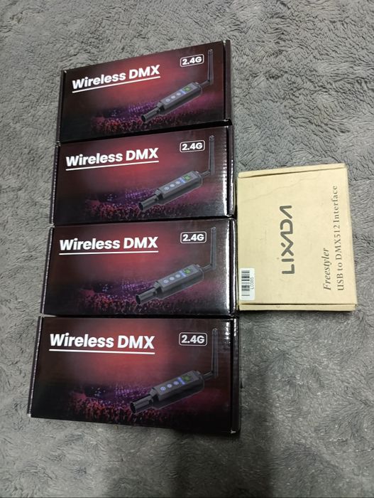 Interfejs DMX512, Bezprzewodowe odbiorniki i nadajnik , do oświetlenia