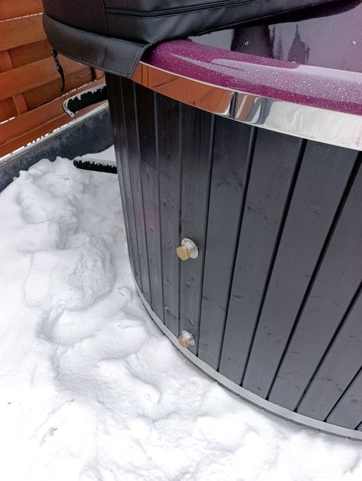 HotTub Balia Ogrodowa Bania Jacuzzi SPA PIEC XXL NOWA 200cm