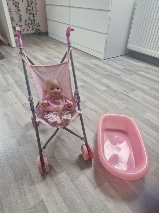 Lalki + wózek + akcesoria