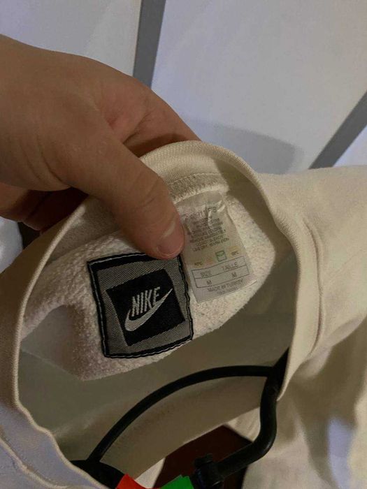Свитшот Nike белый оригинал small logo / Nike Crewneck White размер M