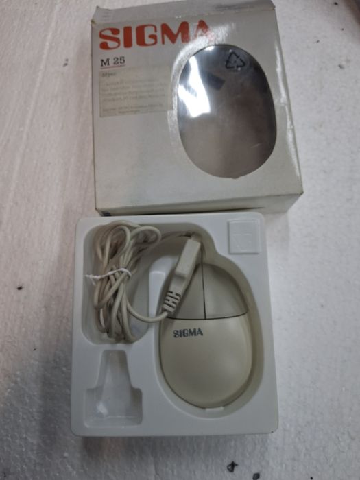Myszka kulkowa Sigma M 25 Retro PC Box Vintage COM RS-232