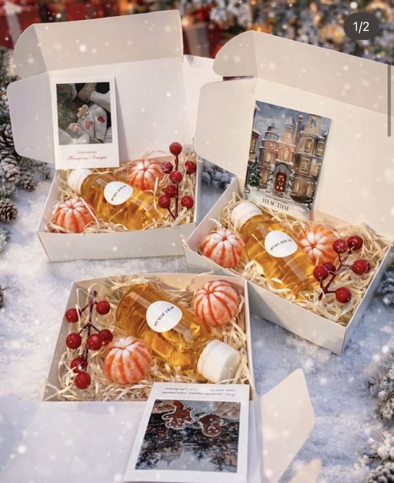 Подарочный бокс,подарунковий бокс,подарок Миколая Новий Рік Новый Год