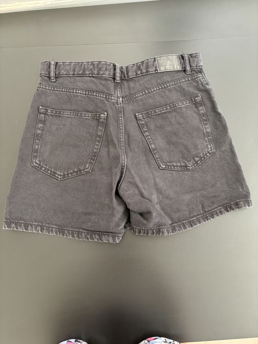 Calção de ganga preto