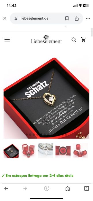 Caixa de jóias rosa preservada vidro Liebelesement