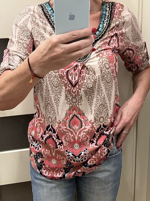 Bluzka Boho super do jesnsowych spodni rozm S st idealny