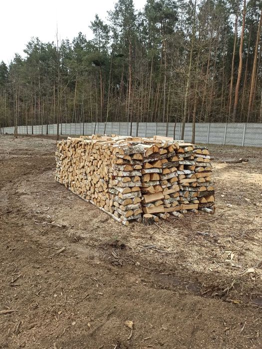 Drewno Kominkowe / Opałowe BRZOZA , DĄB  pocięte / połupane  do pieca
