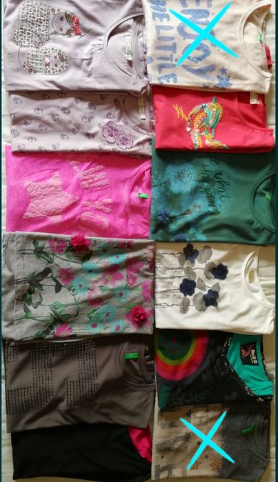IMPECÁVEIS Blusas Benetton Sfera Desigual Zara Bershka 12-14Anos