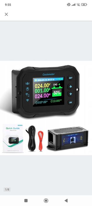 Monitor akumulator 100A 12V 24V 36V 48V 72V
