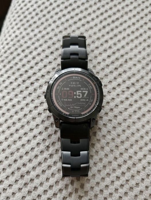 Bransoleta garmin 26 mm  mega jakość tytan czarny fenix 7x epix 51 f8