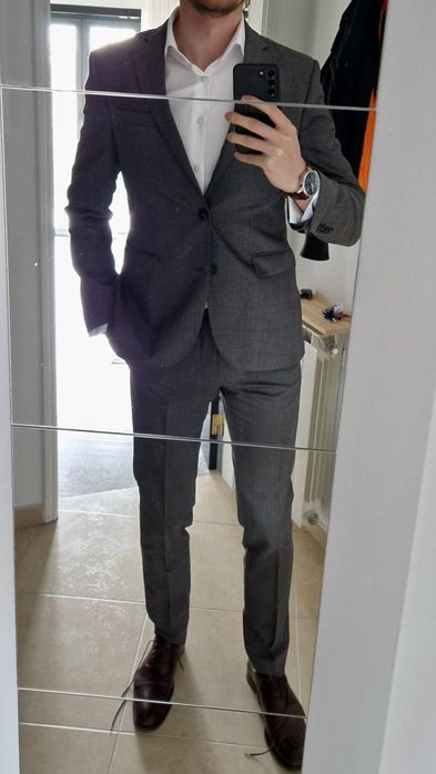 Fatos Giovanni Galli tamanho 48 fitted lã 100%