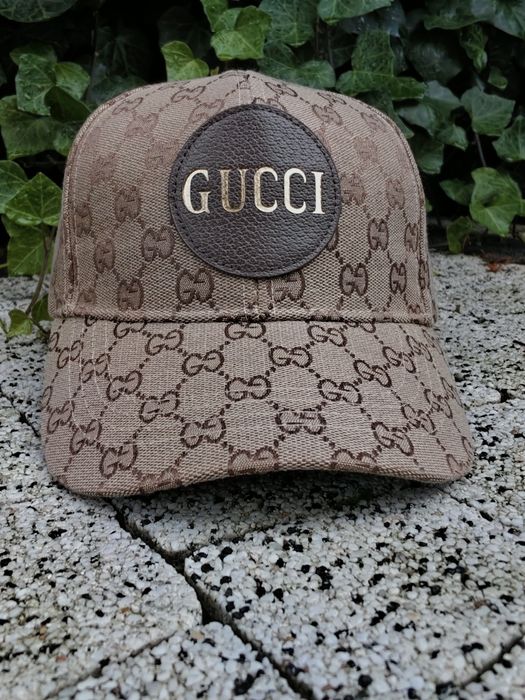 Czapka Gucci GG beige