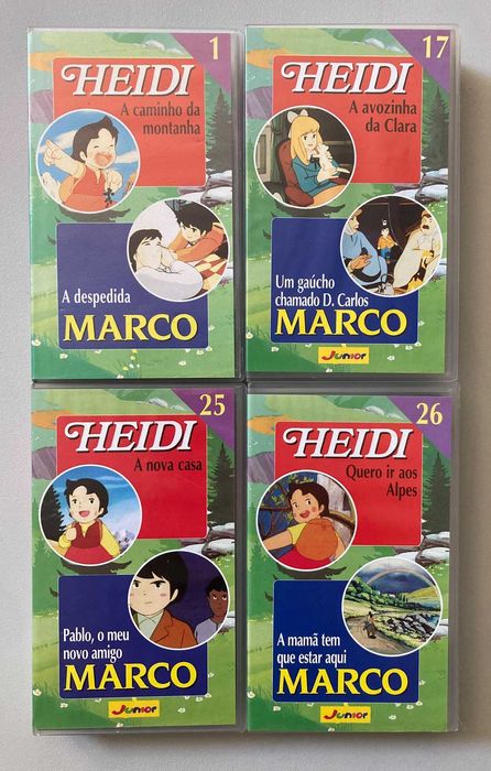 [VHS] Heidi e Marco (números e títulos na descrição)