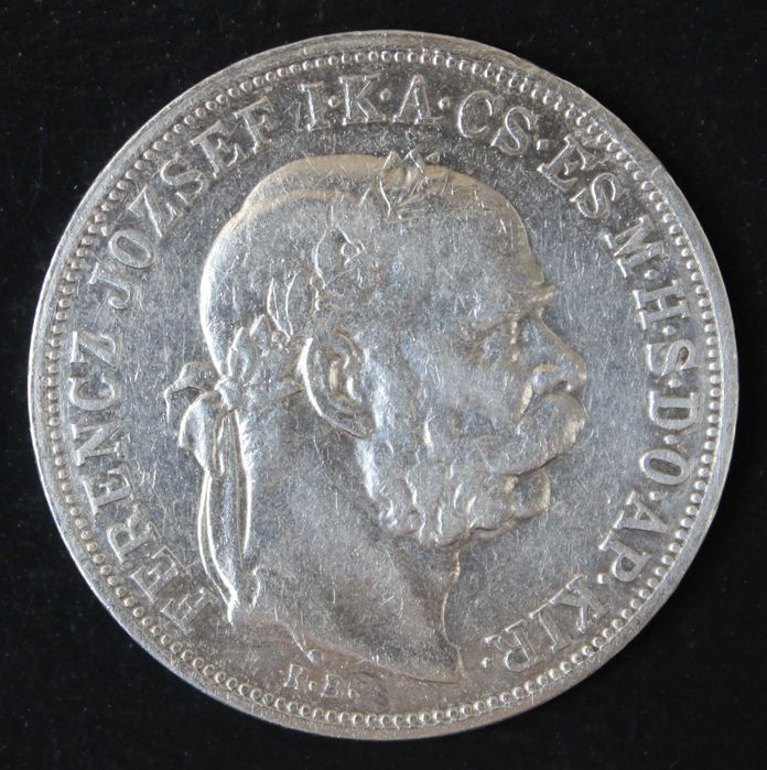 монета 5 крон(корон) 1900,1908,1909 года Австро-Венгрия