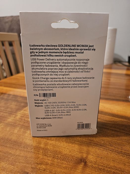 Ładowarka sieciowa WC965K
