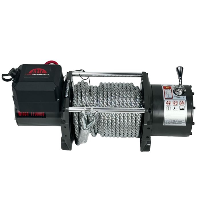 Лебідка автомобільна 17000LBS 12 В (7727 кг) на джип, евакуатор, лафет
