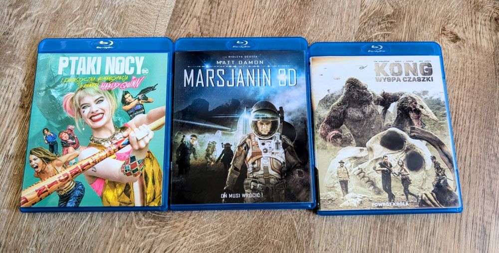 Zestaw trzech filmów na blu-ray