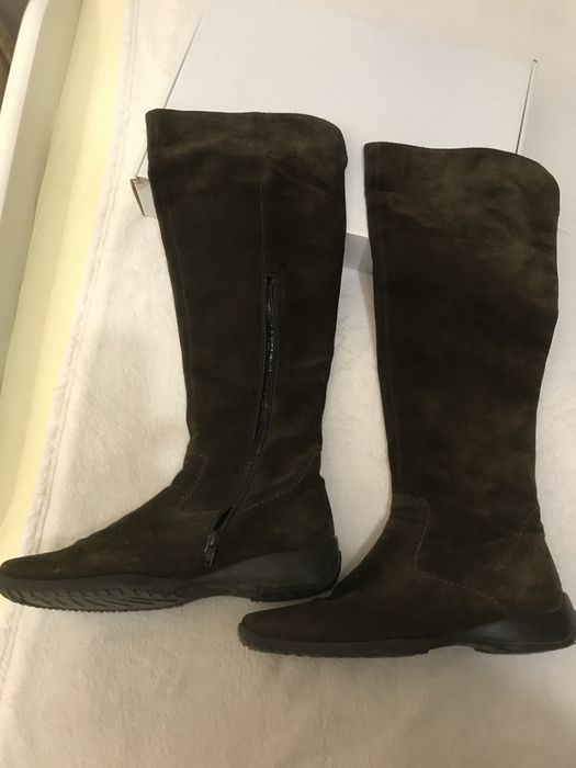 Gabor. Kozaki skórzane zamsz. Brąz. R.40