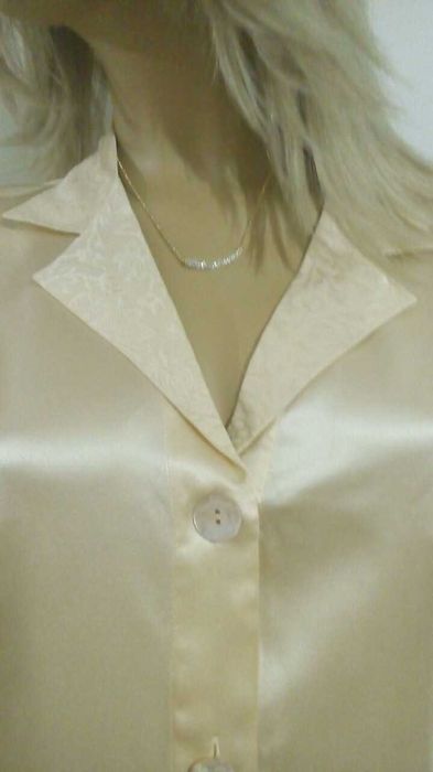 Пижамный комплект 100% натуральный шелк Nina Ricci топ шелковый