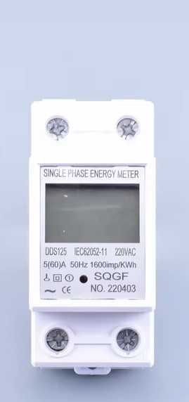 Licznik energii Kwh elektroniczny na szynę DIN 2P kilka funkcji