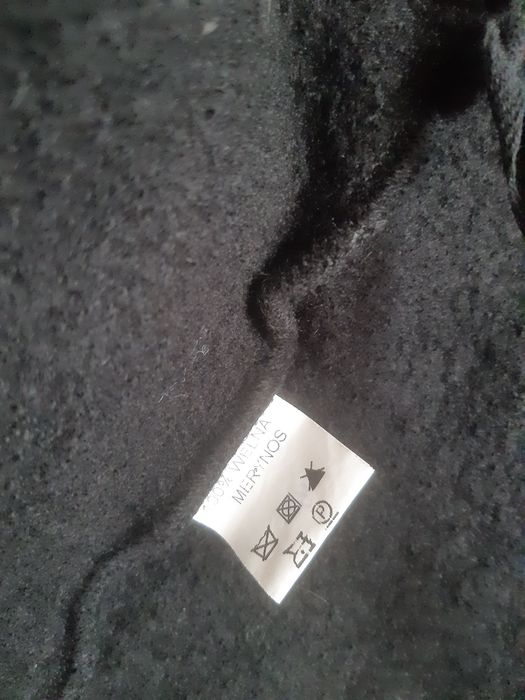 Szara narzutka bolerko damska 100% wełna merino ANCORA rozmiar XL