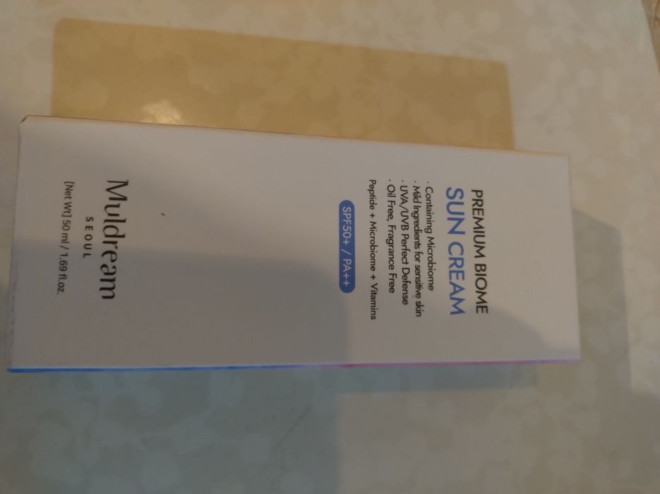Muldream premium biome krem przeciwsłoneczny spf50+ PA++