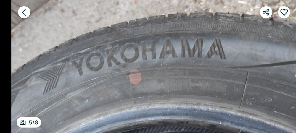 Opony letnie z 2017r 6mm 205/55/16 Yokohama 3N