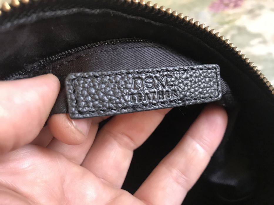 Мужская кожаная брендовая сумка Next. Размер 25/24/7 см