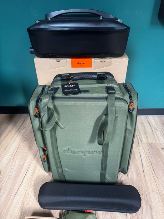 Deeper QUEST Nowa karpiowa łódka zanętowa Sonar Echo GPS