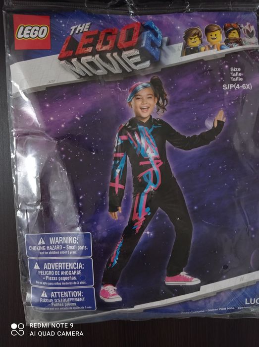 LEGO strój karnawałowy przebranie rozm. na ok 4 - 6 lat - NOWY