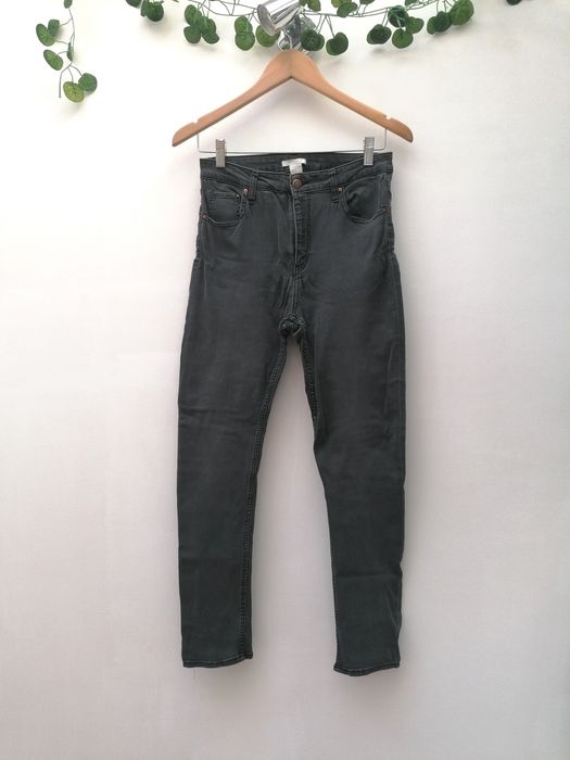 Dark Gray Denim Pants