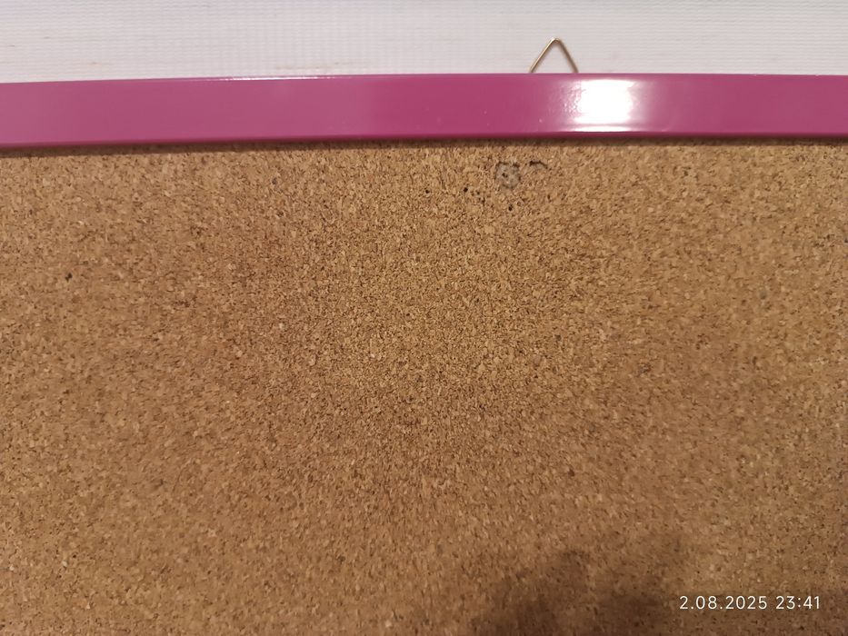 Tablica korkowa różowa 60x40