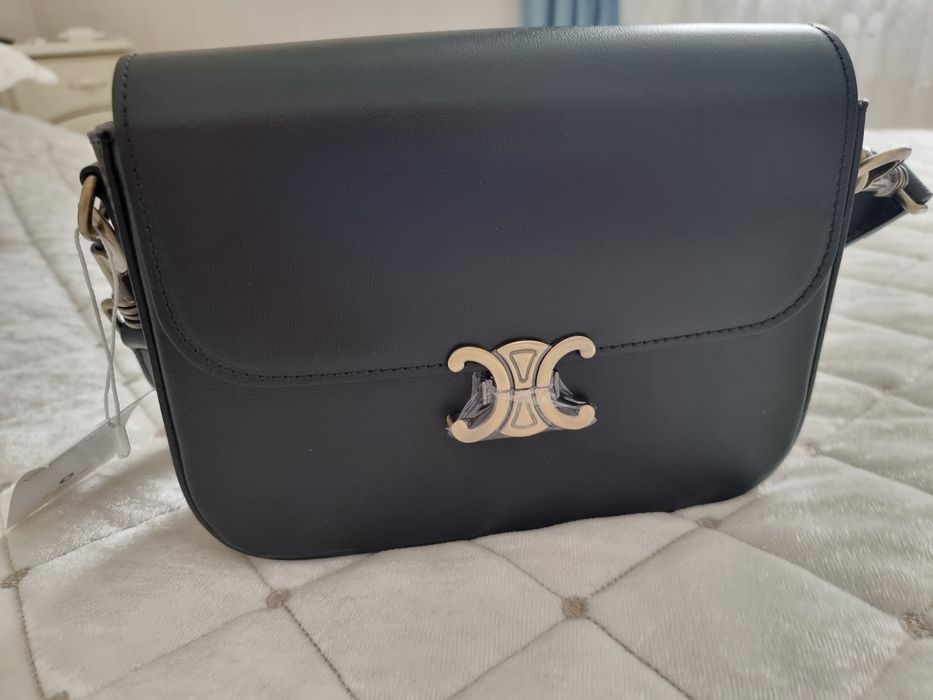 Сумка чорна,шкіра