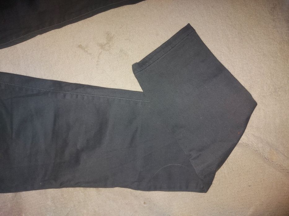 Szare, bawełniane damskie spodnie XS