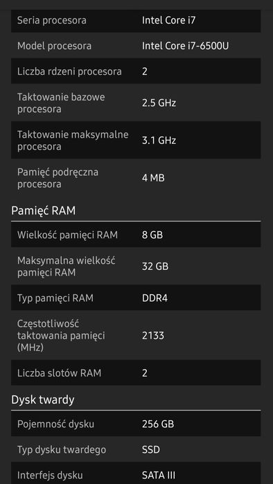 Laptop HP 250G5 jak nowy