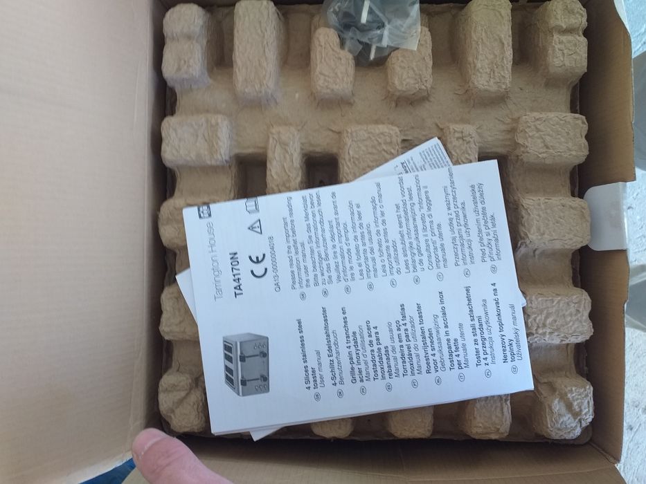 Torradeira nova na embalagem original