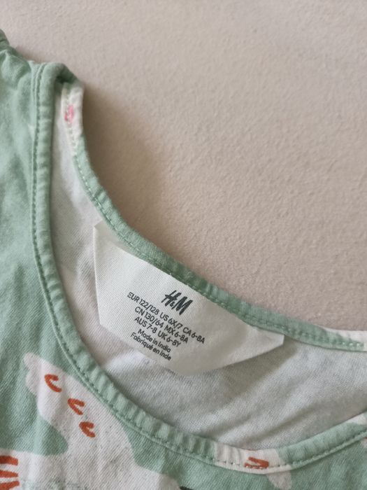 H&M bawełniana sukienka na ramiączkach