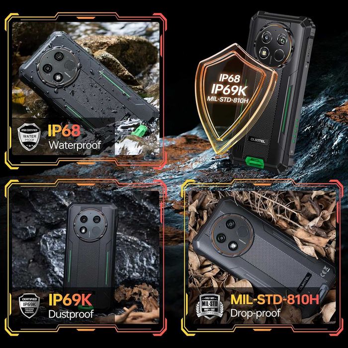 Телефон противоударнрый Oukitel wp28e 4/64Gb 10600 mAh потужний