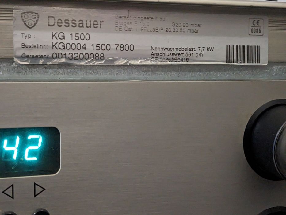 Духова шафа та варильна панель DGG Dessauer/ газ-електро / плита газов